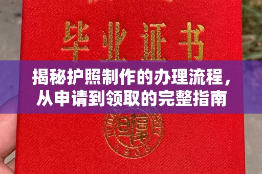 泰顺揭秘护照制作的办理流程，从申请到领取的完整指南