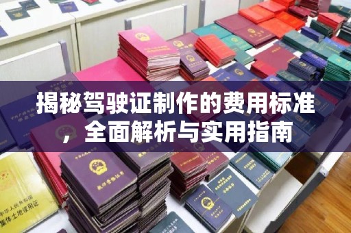 泰顺揭秘驾驶证制作的费用标准，全面解析与实用指南