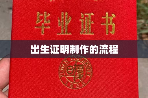 泰顺出生证明制作的流程