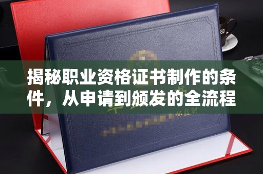 泰顺揭秘职业资格证书制作的条件，从申请到颁发的全流程解析